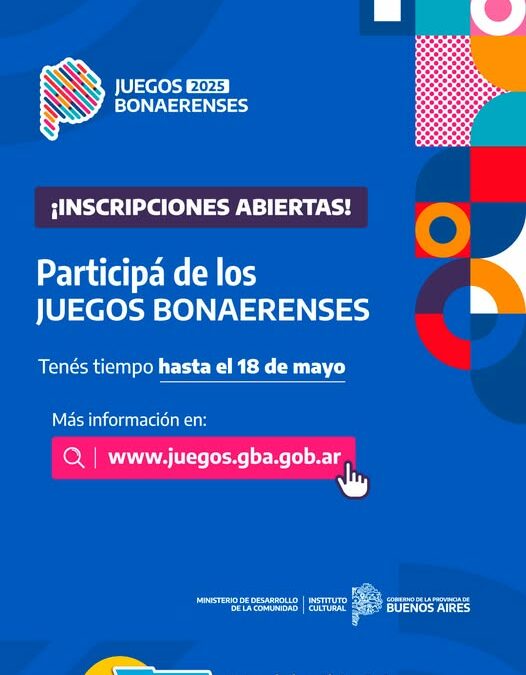 Ya llegan los Juegos Bonaerenses 2025