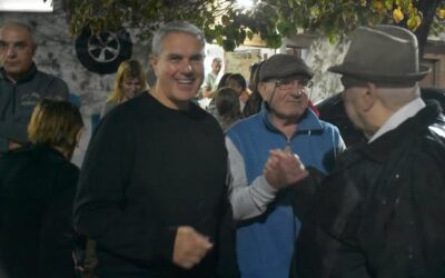 Golía inauguró una nueva cuadra de luminaria LED en calle Almirante Brown