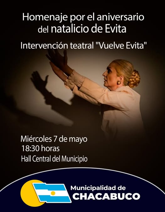 Homenaje el día miércoles por el natalicio de «Evita»