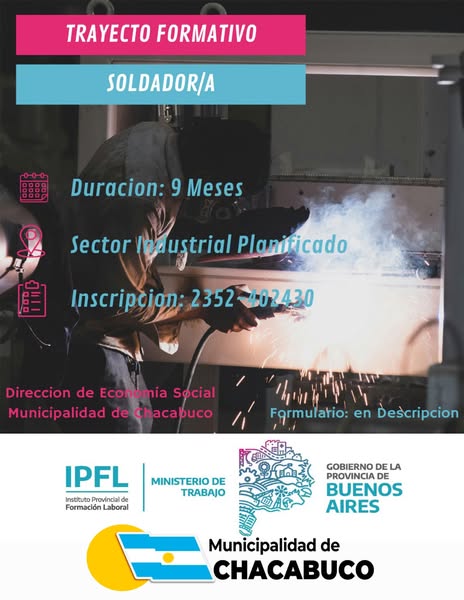 Abierta la inscripción para cursos de carpintería metálica y soldador