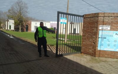 El cementerio local cuenta con una guardia preventiva en todo el predio
