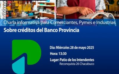 Charla informativa en el Municipio sobre créditos a tasa blanda para comerciantes, Pymes e Industrias