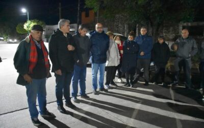 *Golía inauguró dos nuevas cuadras de luminarias LED en calle Pringles*