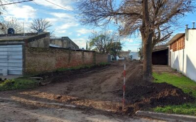 Plan de Pavimentación: Comenzó el movimiento de suelo en el Pasaje 2 de Mayo