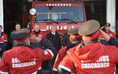 Golía participó del acto por el Día Nacional del Bombero Voluntario