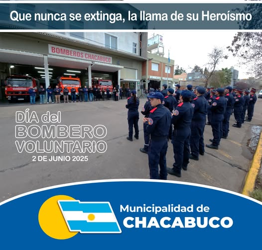 Golía, saluda a los Bomberos Voluntarios en su día