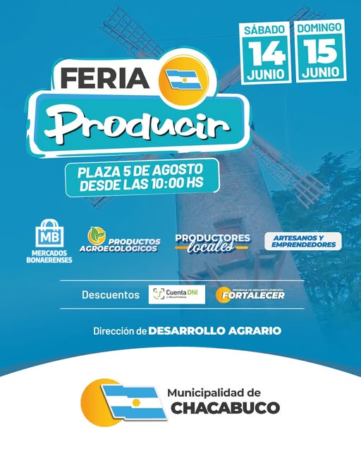 Feria Producir en plaza 5 de agosto este fin de semana