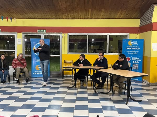 Reunión de seguridad en el CIC “Los Pioneros”.