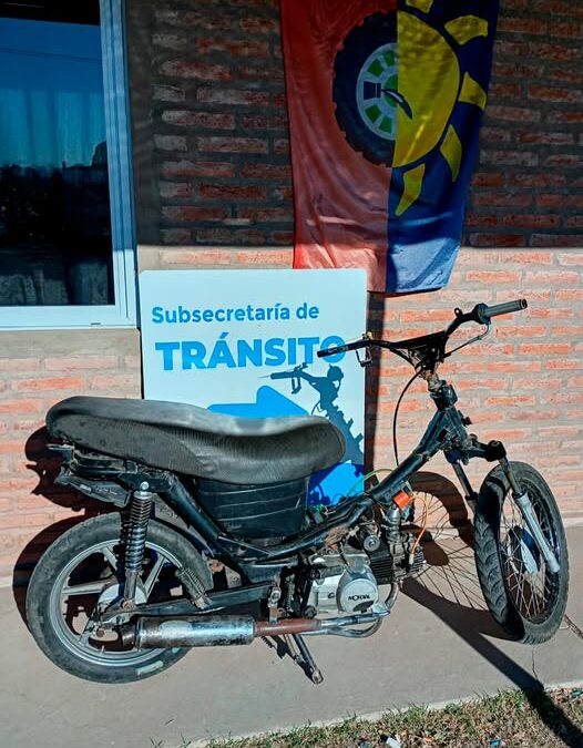 Tránsito: Tras un intento de fuga, se retuvo una motocicleta