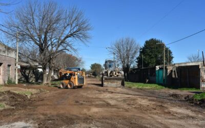 Más pavimento: Comenzó el movimiento de suelo en calle Andes