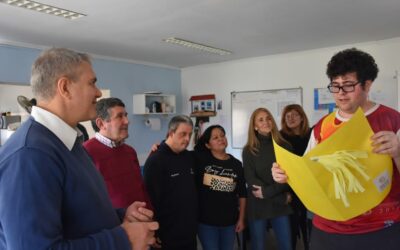 Golía visitó el Centro de Día “IntegrArte”