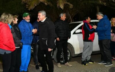 Golía encabezó la inauguración de siete nuevas cuadras de luces LED, uniendo el acceso Elguea Román con el predio deportivo de Racing Club