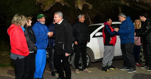 Golía encabezó la inauguración de siete nuevas cuadras de luces LED, uniendo el acceso Elguea Román con el predio deportivo de Racing Club