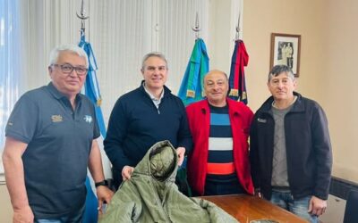 Golía desde temprano comenzó muy temprano con una mañana activa, comenzó recibiendo a Héroes de Malvinas