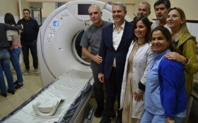 Golía e Ibáñez inauguraron la puesta en marcha del tomógrafo en el Hospital Municipal