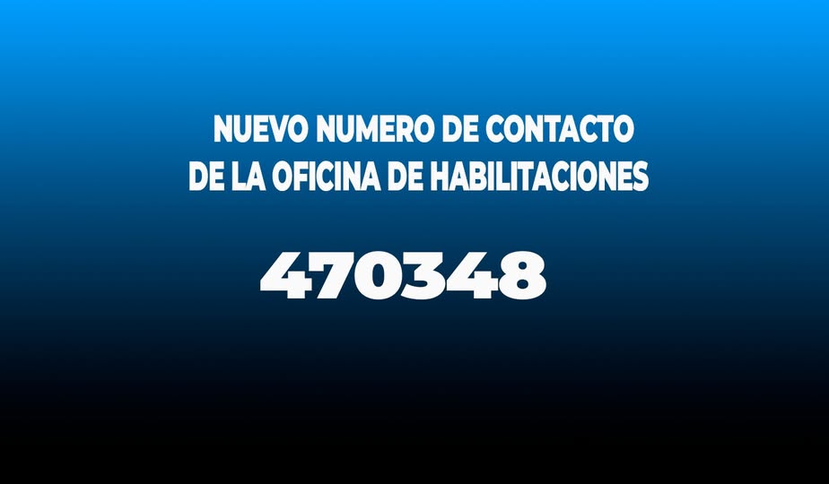 La oficina de habilitaciones informa