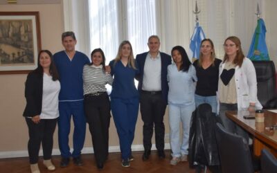 Golía, tras la recuperación de las residencias médicas, “volviendo a ser un hospital universitario” perdido en 2021, recibió hoy a dos nuevas residentes