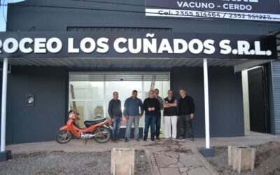 Golía recorrió una nueva empresa que abre en Chacabuco, con un innovador sistema de cortes de carnes