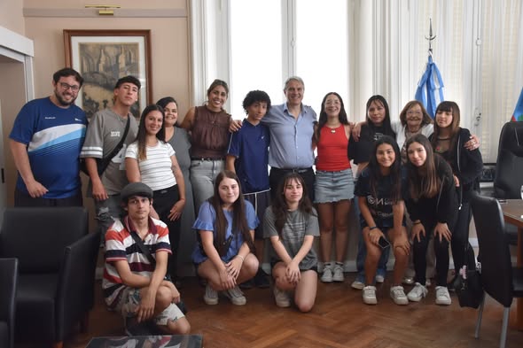 Golía recibió a integrantes del Programa Envión que participaron de “Jóvenes y Memoria”