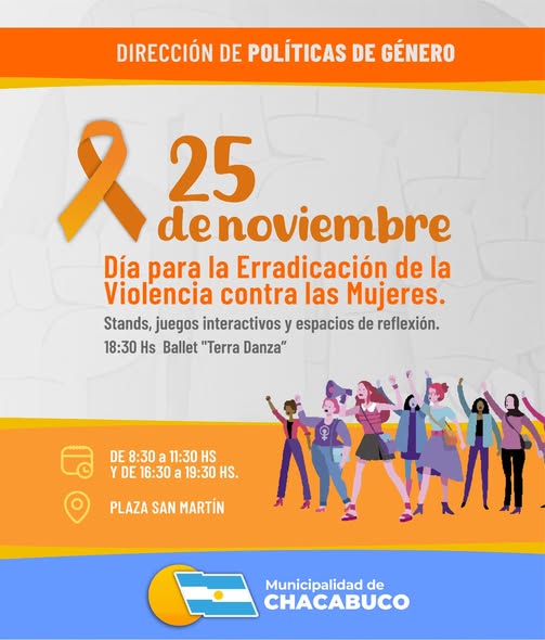 Jornada en plaza San Martín por el Día para la Erradicación de la Violencia contra las Mujeres