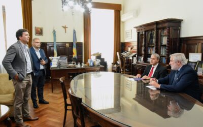 Golía firmó dos convenios con el procurador provincial Conte Grand