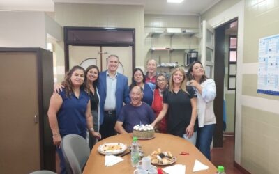 Golía recorrió el Hospital Municipal y saludó a Salvador en el día de su cumpleaños