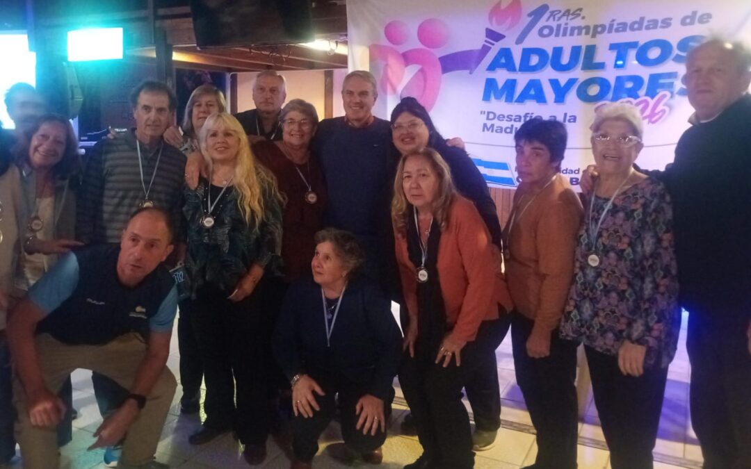 Representantes de Adultos en Movimiento de Rawson participaron del cierre de las Olimpiadas de Adultos Mayores en Chacabuco
