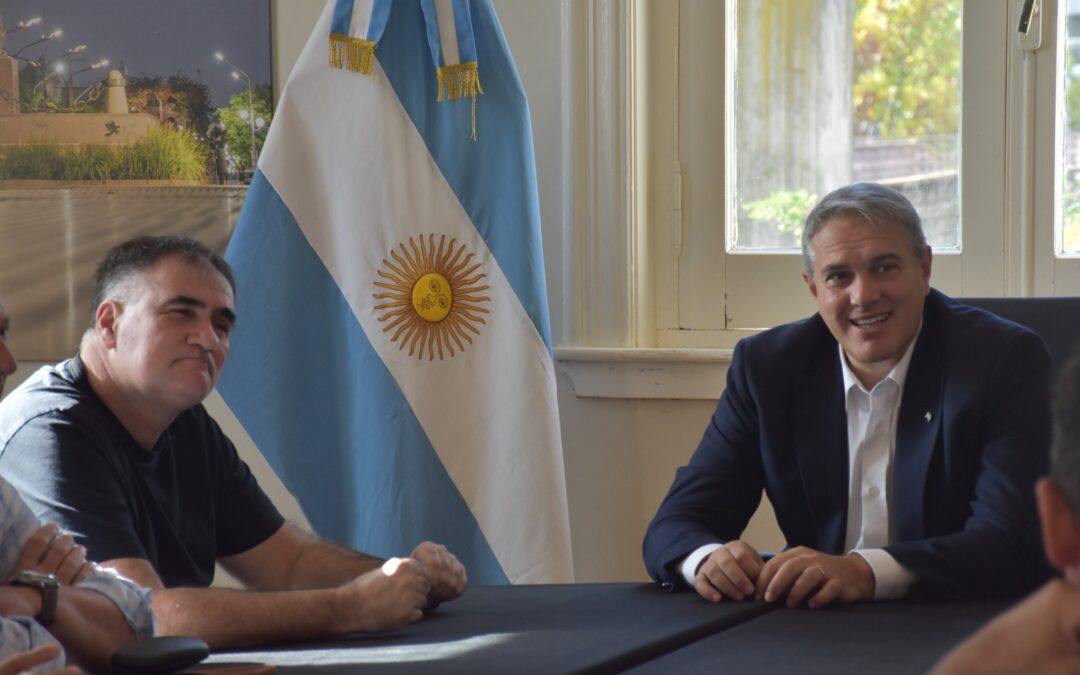 Golía recibió al presidente del Club Gimnasia y Esgrima La Plata