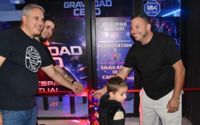 Golía presente en la inauguración de “Gravedad Cero”, un nuevo emprendimiento para Chacabuco