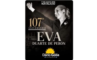 107° Aniversario del natalicio de Eva Perón