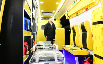 Golía presentó una nueva ambulancia para Chacabuco junto a la Fundación del Hospital
