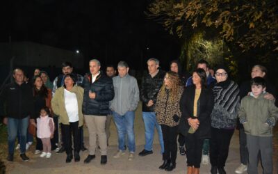 10 cuadras de luminarias LED inauguraron en el Barrio Santa Clara de Asís