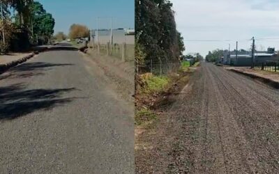 Mejoras viales con colocación de RAP en calle San Isidro Labrador y Barrio Las Palmeras