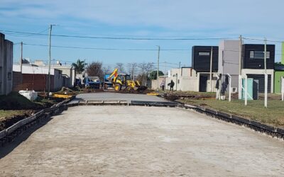 AVANZA LA PAVIMENTACIÓN EN EL BARRIO PROCREAR