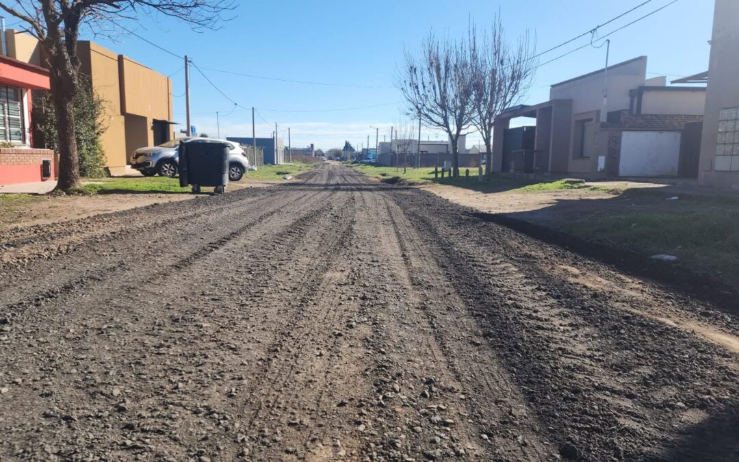 COLOCACIÓN DE RAP Y COMIENZO DE LA OBRA DE VEREDAS EN CALLE SAN MARTÍN