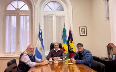 Reunión de trabajo con el presidente de la sociedad de fomento de Los Ángeles