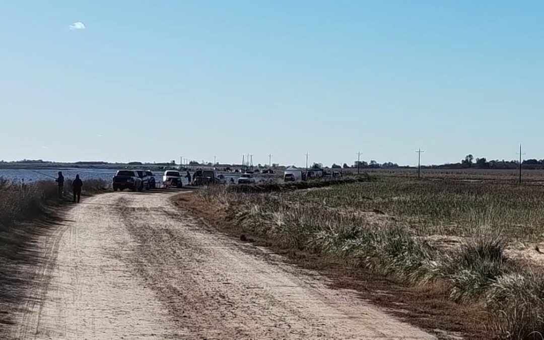 Gran convocatoria de pescadores en el concurso de la Laguna de Rocha