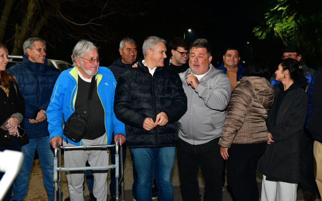 Inauguración de luminarias LED en tres cuadras de la ciudad