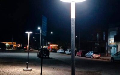 Nueva iluminación en el Paseo de la Memoria en el predio de la Estación de Ómnibus