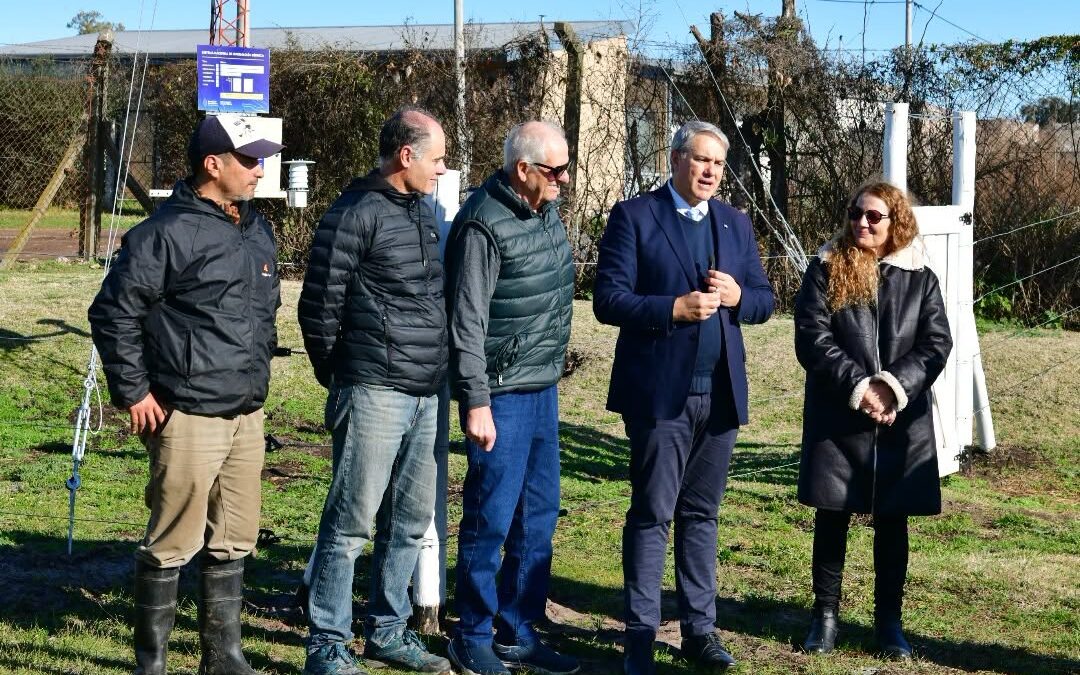 Golía recorrió la nueva Estación Meteorológica de Chacabuco