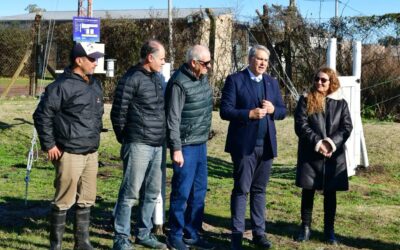 Golía recorrió la nueva Estación Meteorológica de Chacabuco