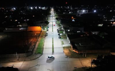 Recambios de luminarias LED en la Avenida Frondizi