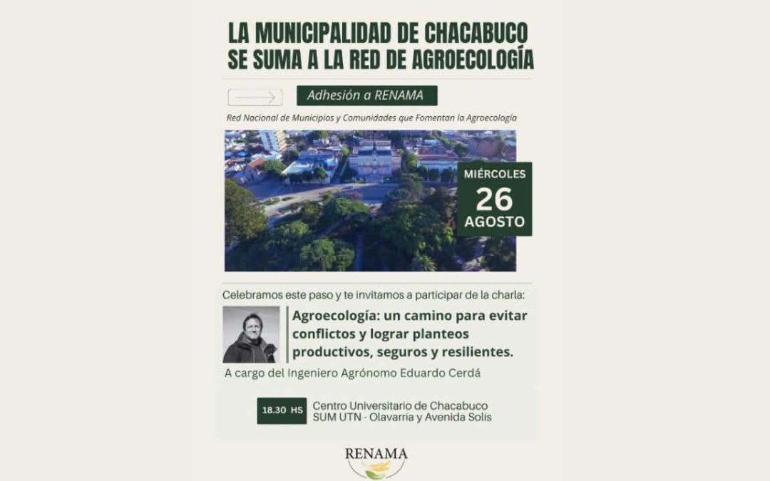 La Municipalidad de Chacabuco se suma a la Red de Agroecología