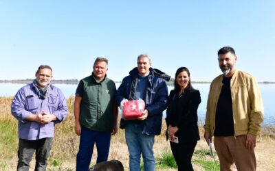 Golía entregó esta tarde un desfibrilador a la Laguna de Rocha