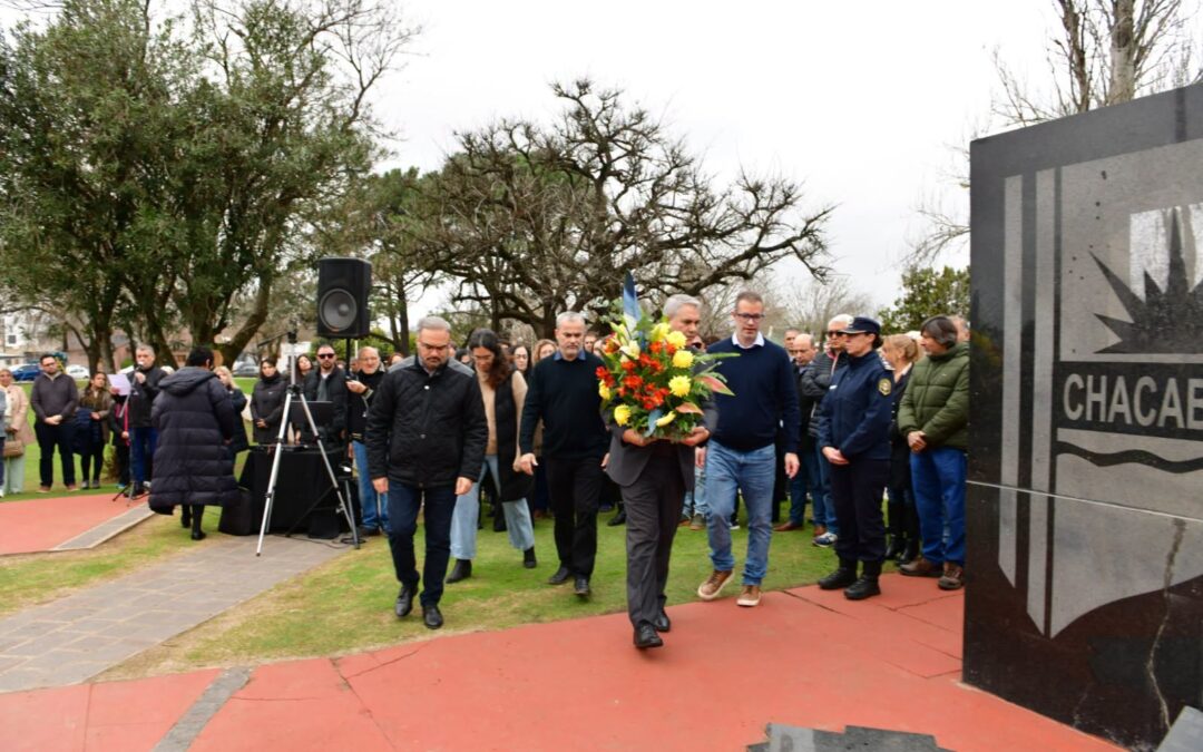 Golía encabezó el acto oficial por el 161° aniversario de Chacabuco