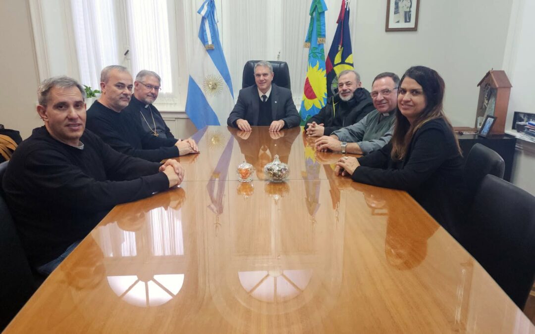El Intendente Darío Golía recibió al Arzobispo Metropolitano Jorge Eduardo Scheinig en el marco de la Misión del Clero 2026