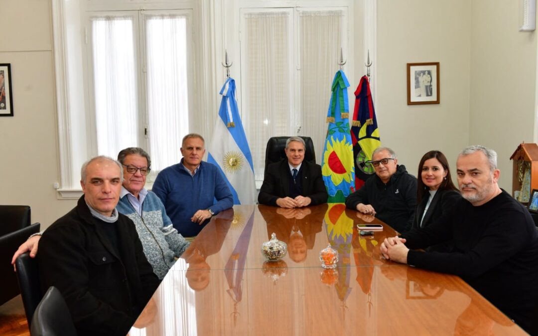 Golía recibió a Eugenio Casasco y directivos del Laboratorio donde mañana participarán en la inauguración del CODEN
