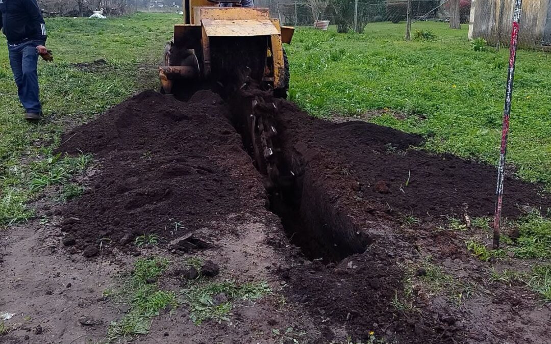 Avanza la obra de la red de agua potable en el predio «Chacabuco para Todos II» de Castilla
