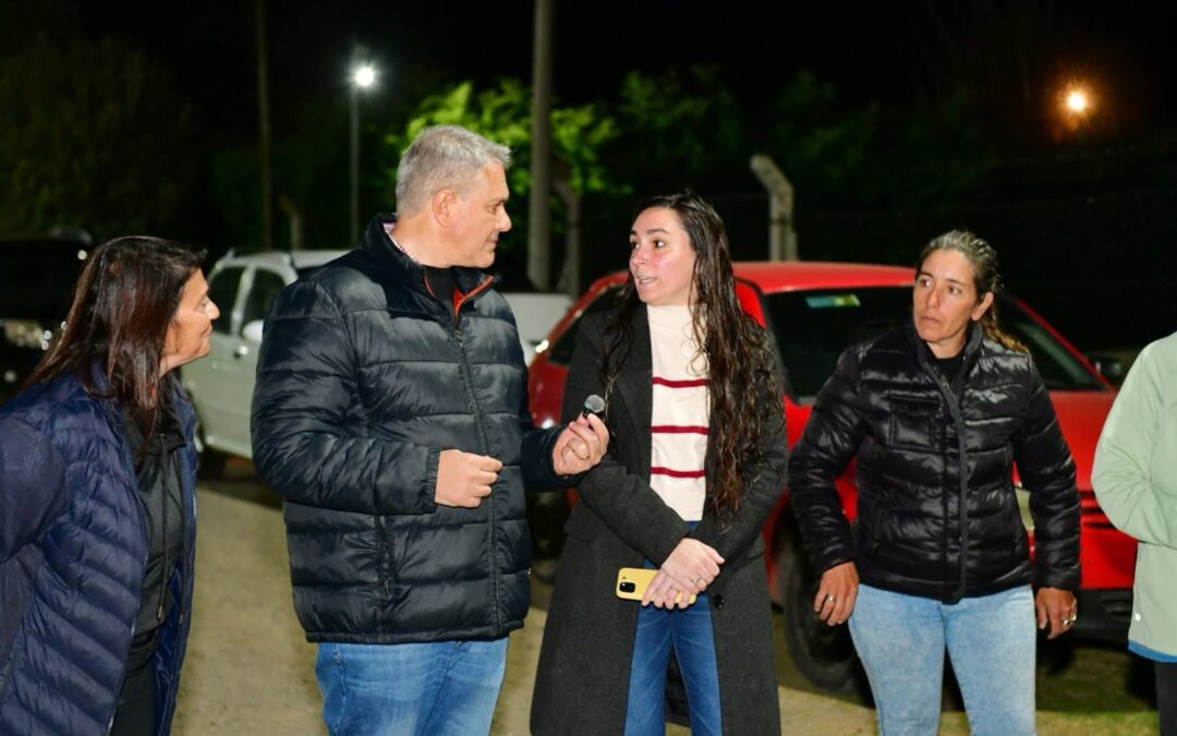 Golía inauguró seis cuadras más de luminarias LED