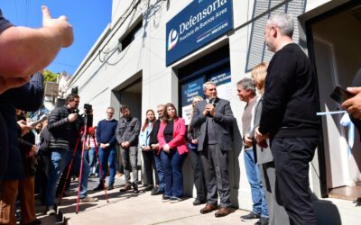 CHACABUCO: Golía y Lorenzino inauguraron una nueva sede de la Defensoría del Pueblo